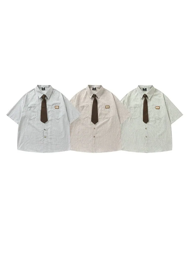 Short Sleeve Striped Shirt