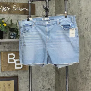 Signature By Levi Strauss & Co. Gold Heritage High Rise 3" Jean Shorts Blue 26
