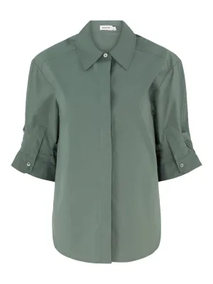 Simkhai Gemma 3/4 Sleeve Shirt in Botanical