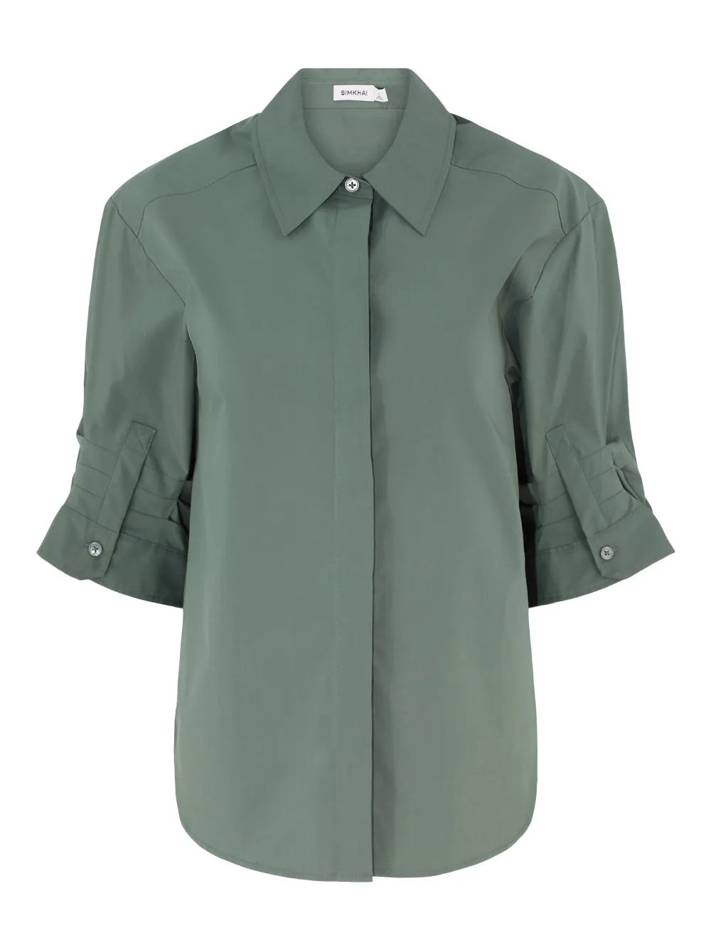 Simkhai Gemma 3/4 Sleeve Shirt in Botanical