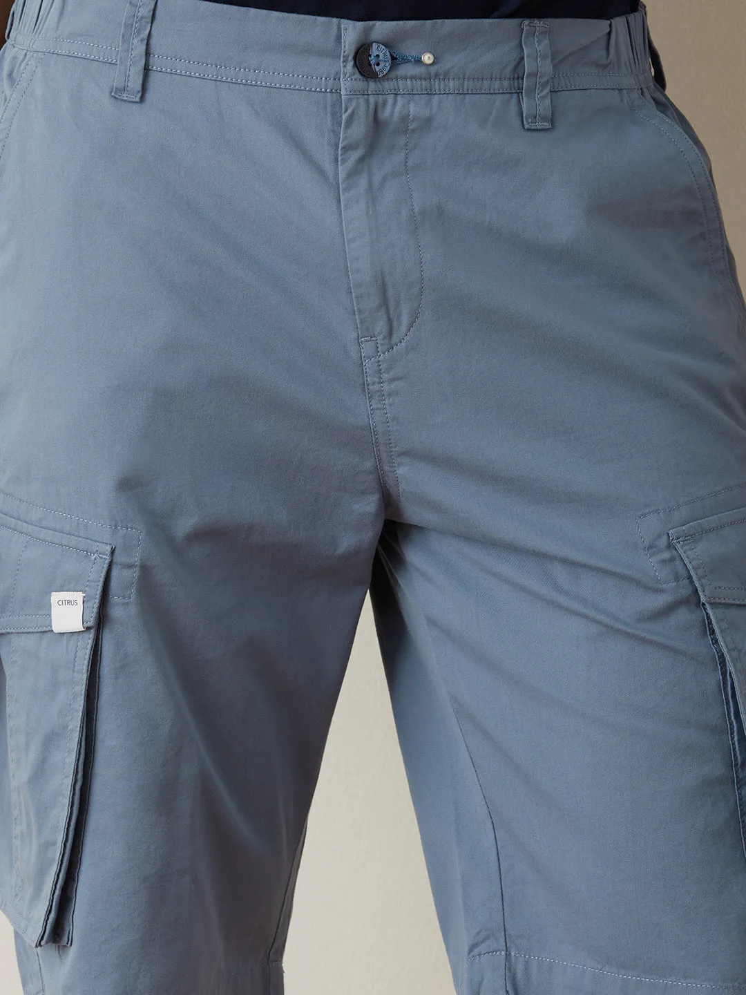 Sky Blue Plain Shorts