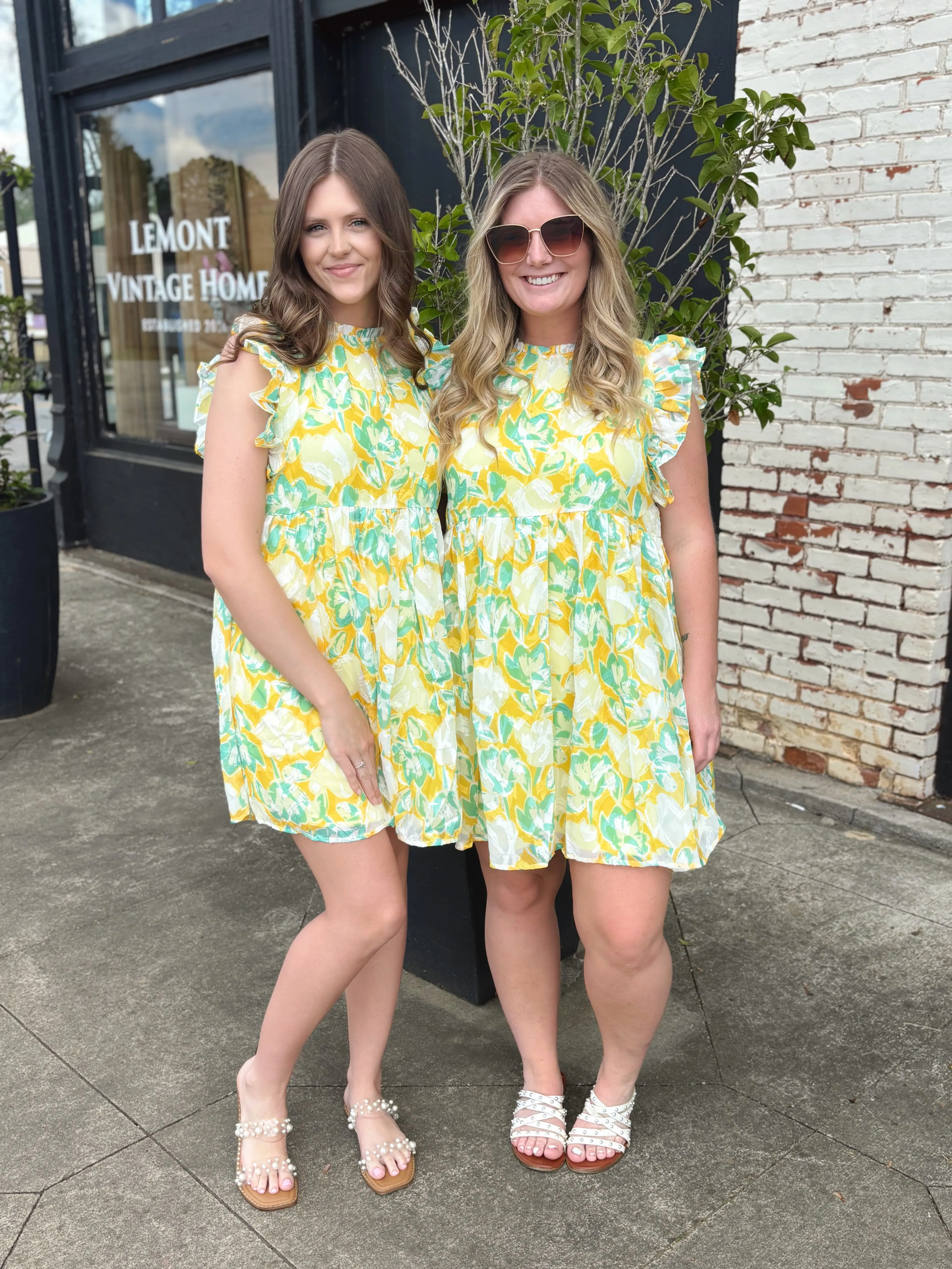Sky Floral Dress