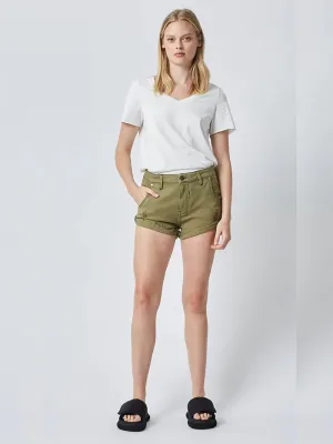 Slouchy Khaki Shorts
