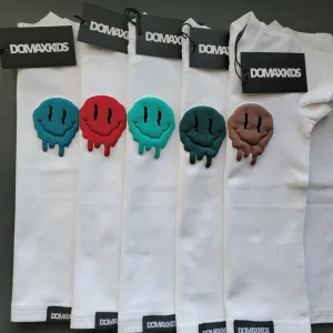 Smiley Drip Face - White tee