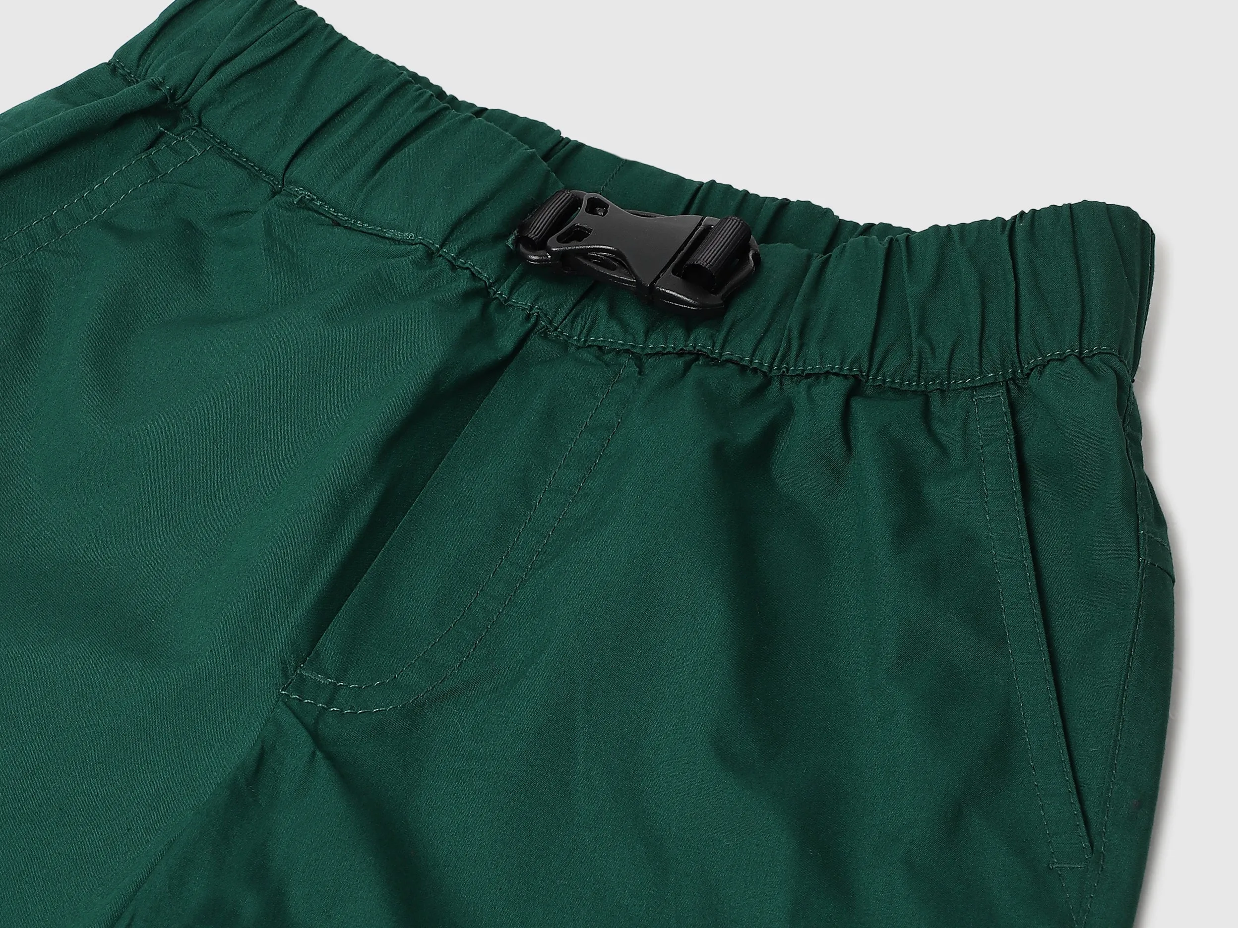 Solid Regular Fit Utility Shorts