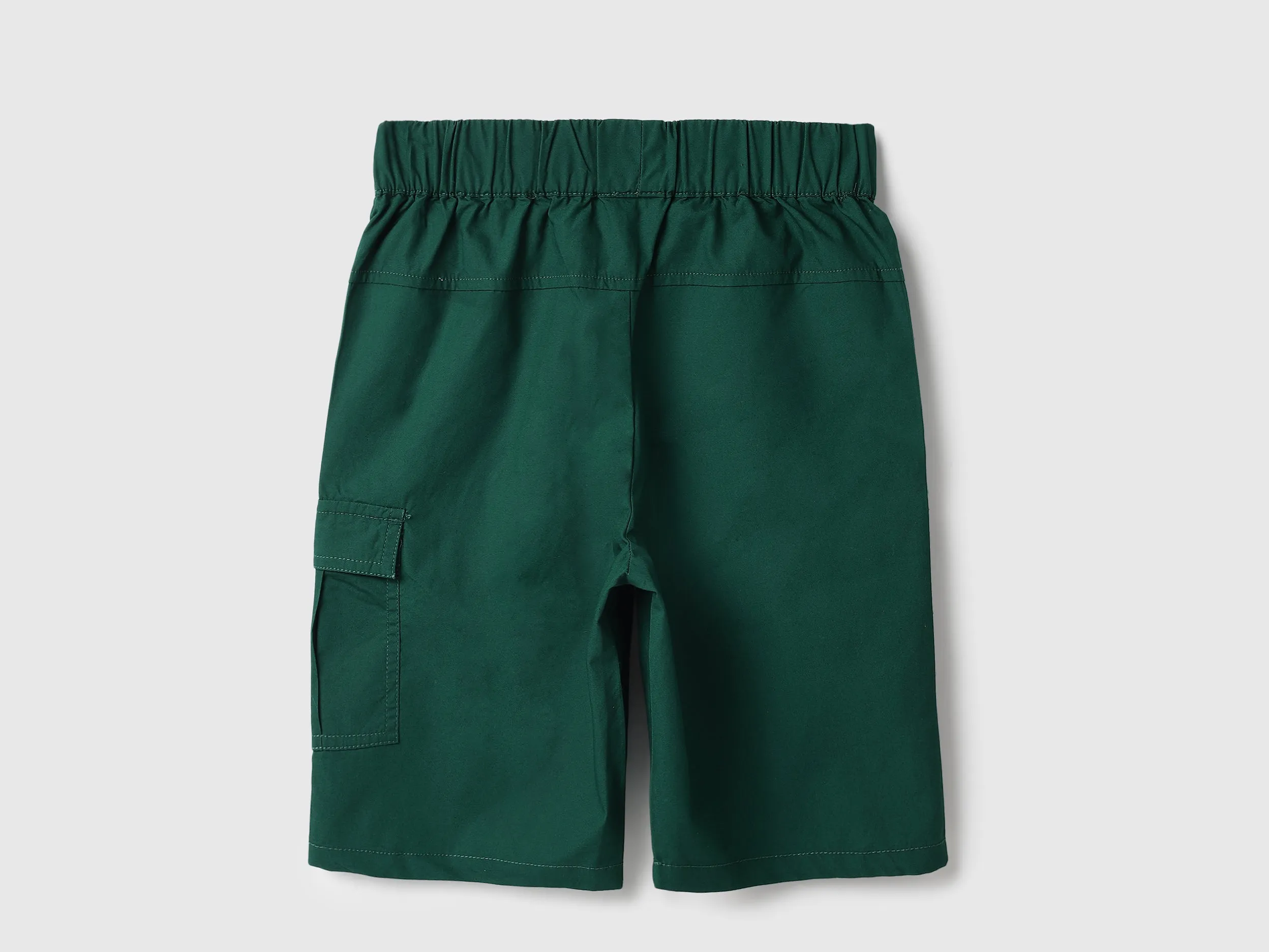 Solid Regular Fit Utility Shorts