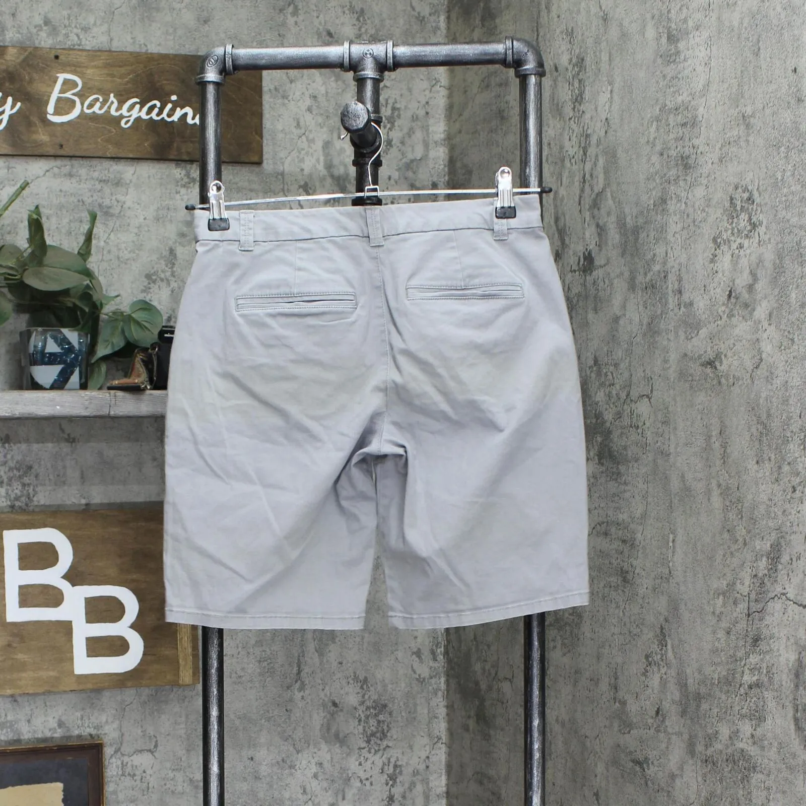 Sonoma Womens Bermuda Mid Rise Shorts 166a4886bf1839 Gray 2