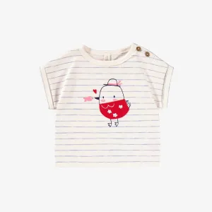 Souris Mini Stripes   Seagull T- Shirt - Newborn