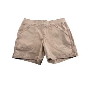 Spanx Womens Stretch Twill Utility Shorts Beige Short Size Large #6475