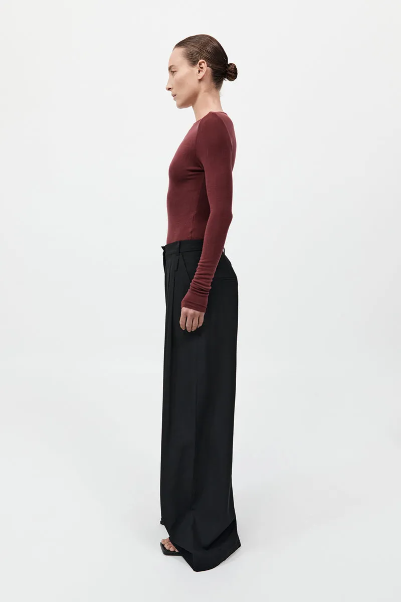 St Agni | Double Loop Pants - Black