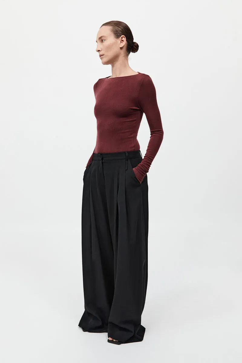 St Agni | Double Loop Pants - Black