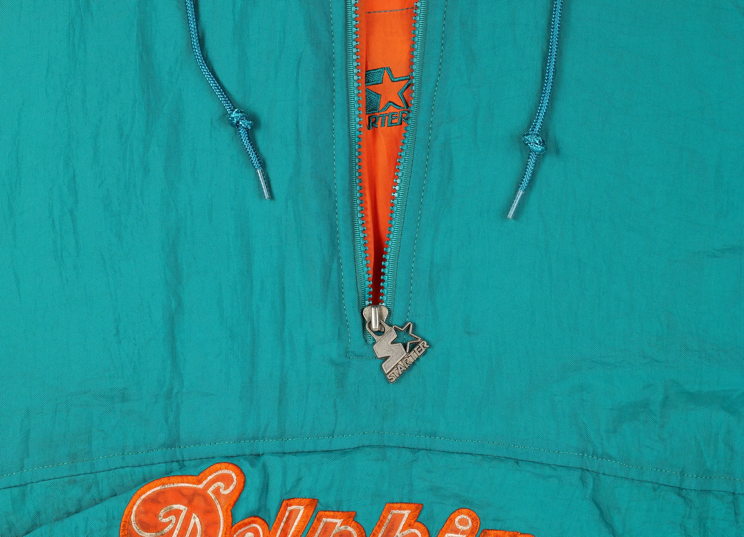 Starter Miami Dolphins 1/4 Zip Starter Jacket - Blue - XL
