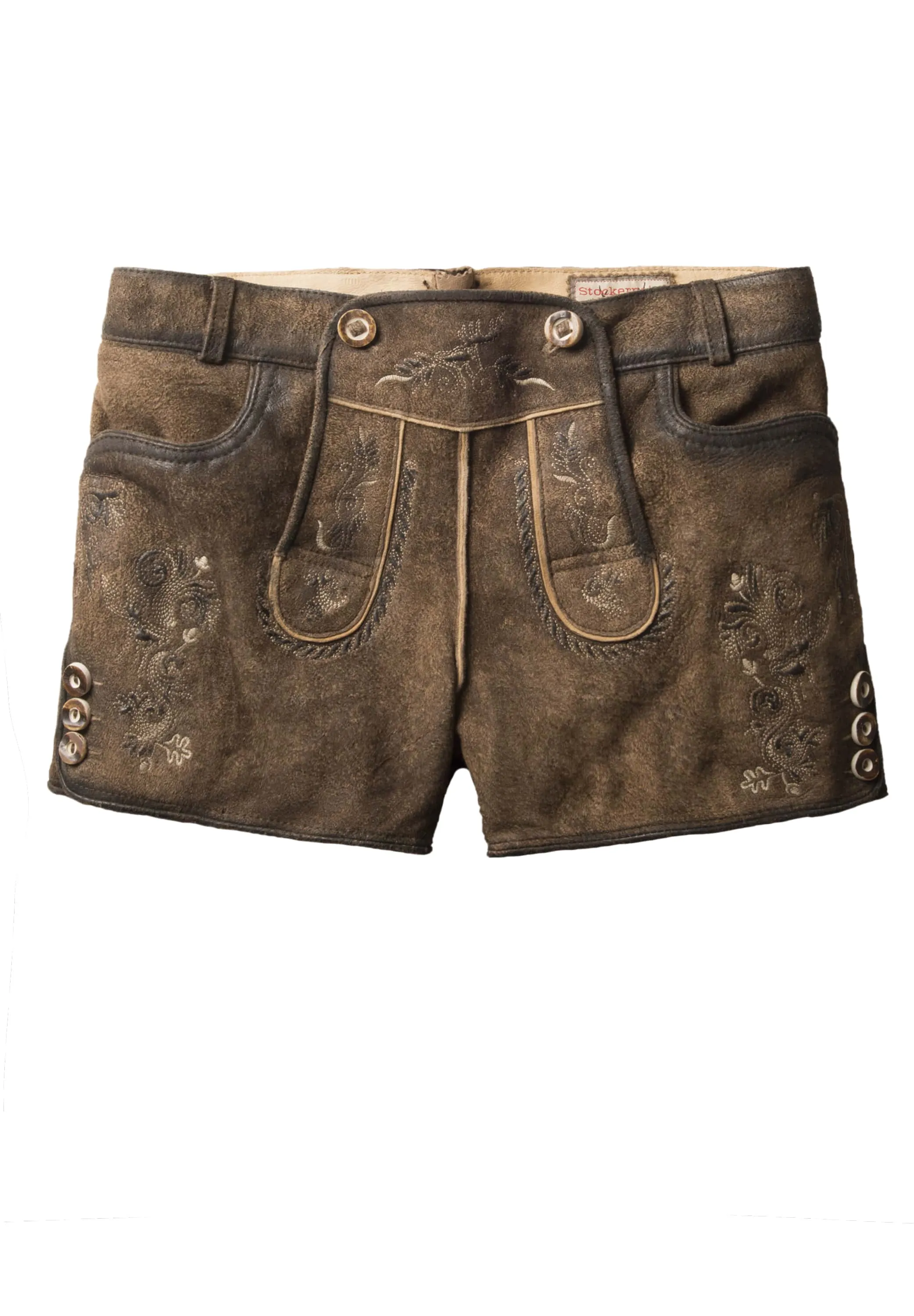 Stockerpoint Woman's Lederhosen Short "Rosy" brown (40,42) closeout