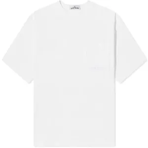 Stone Island White Cotton T-Shirt