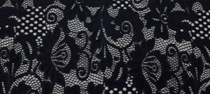 Stretch Lace Fanciful Black