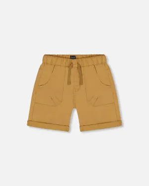 Stretch Twill Short Tan