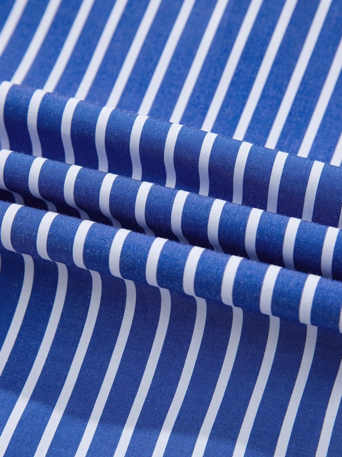Stripe Tied Front Puff Short Sleeve Top for Women