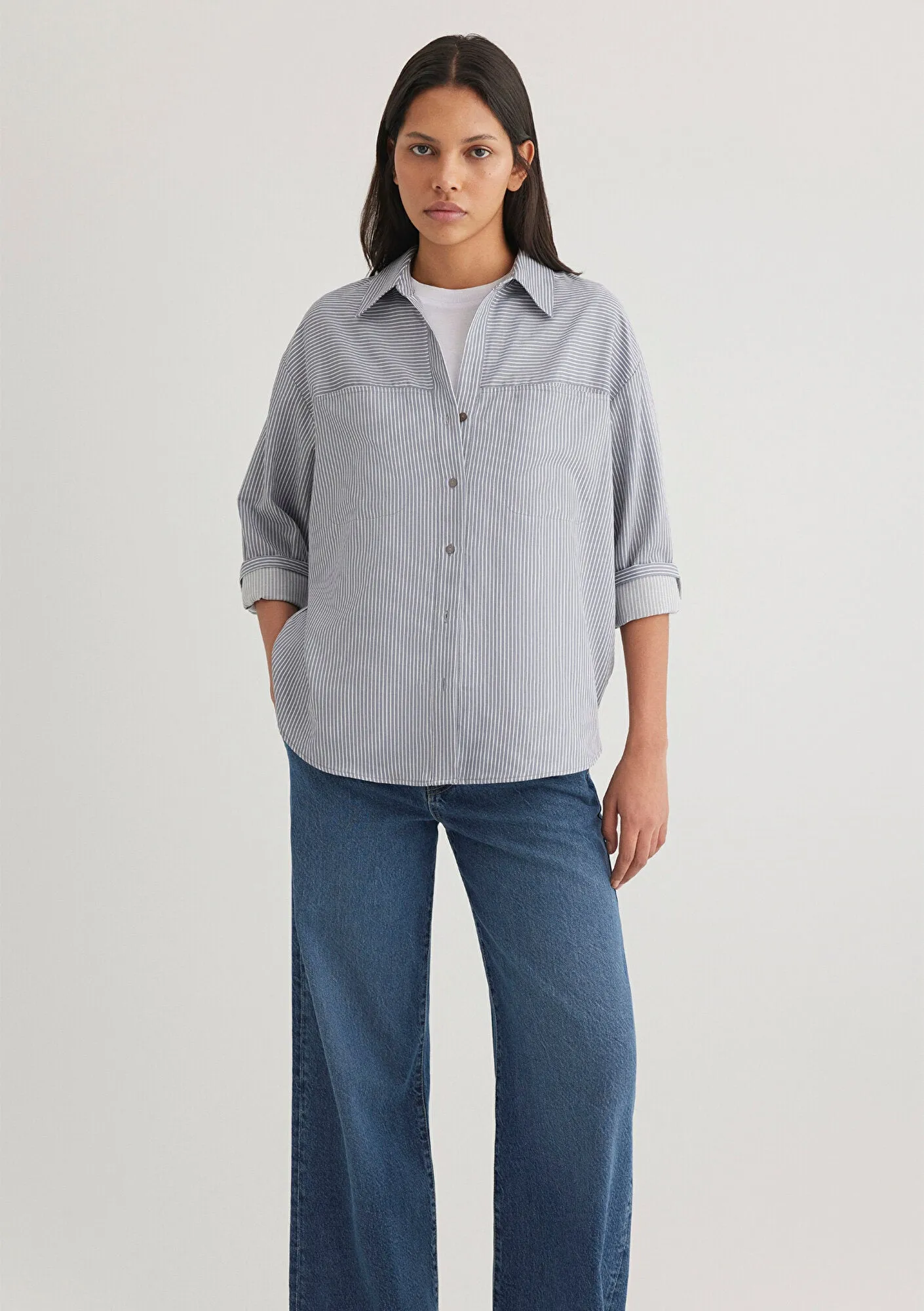Striped Blue Shirt