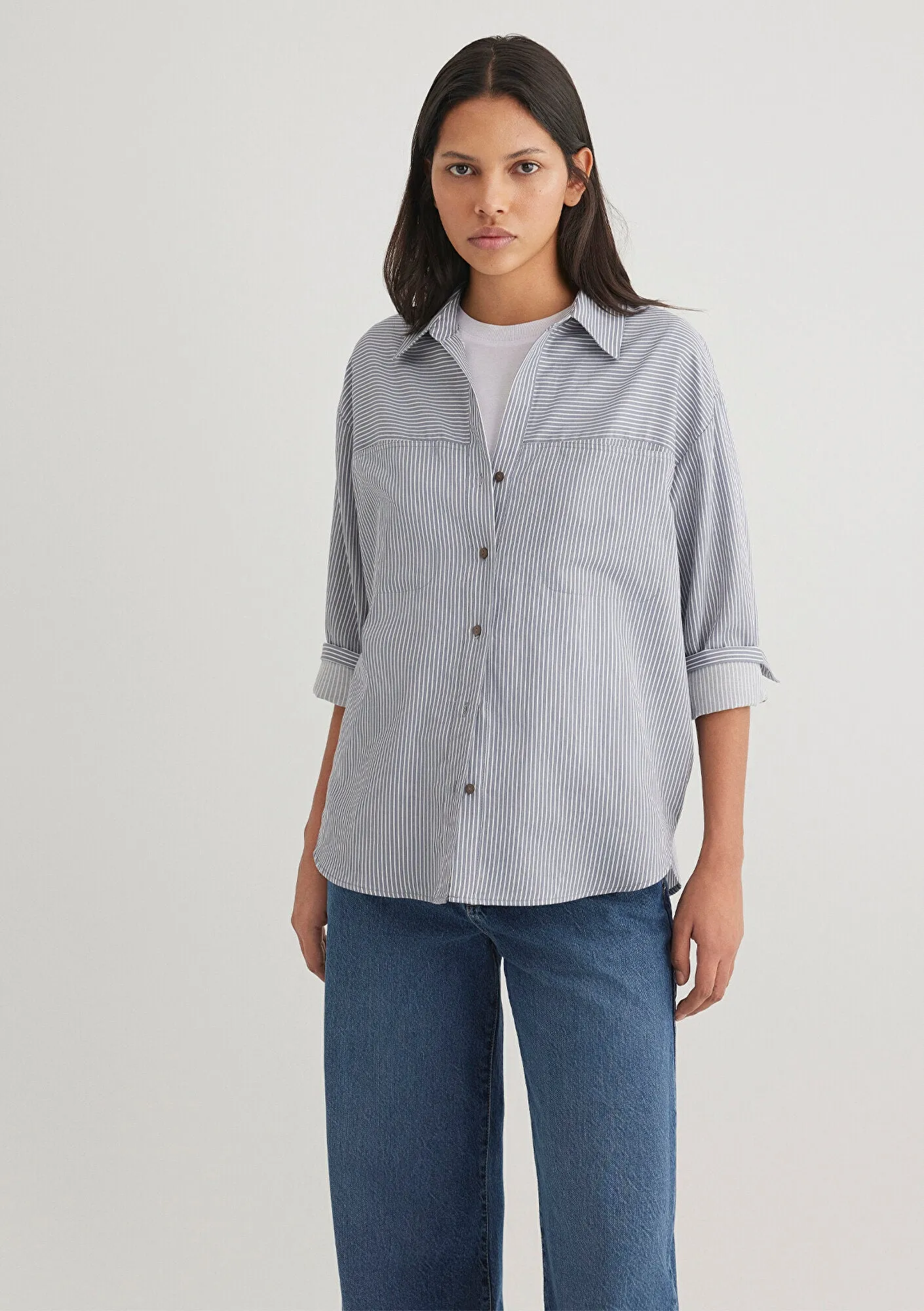 Striped Blue Shirt
