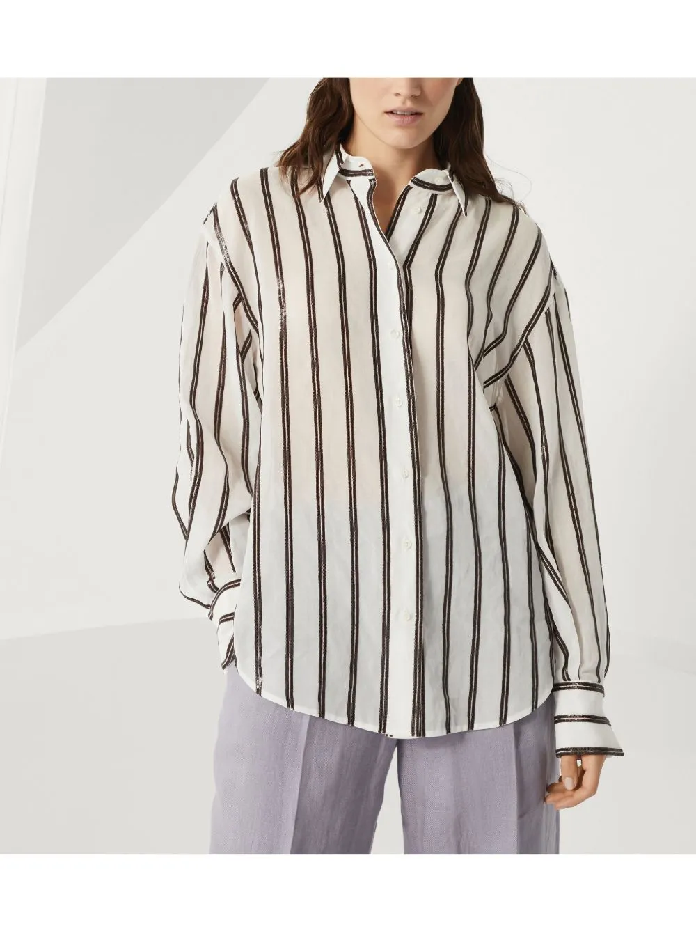 Striped cotton shirt