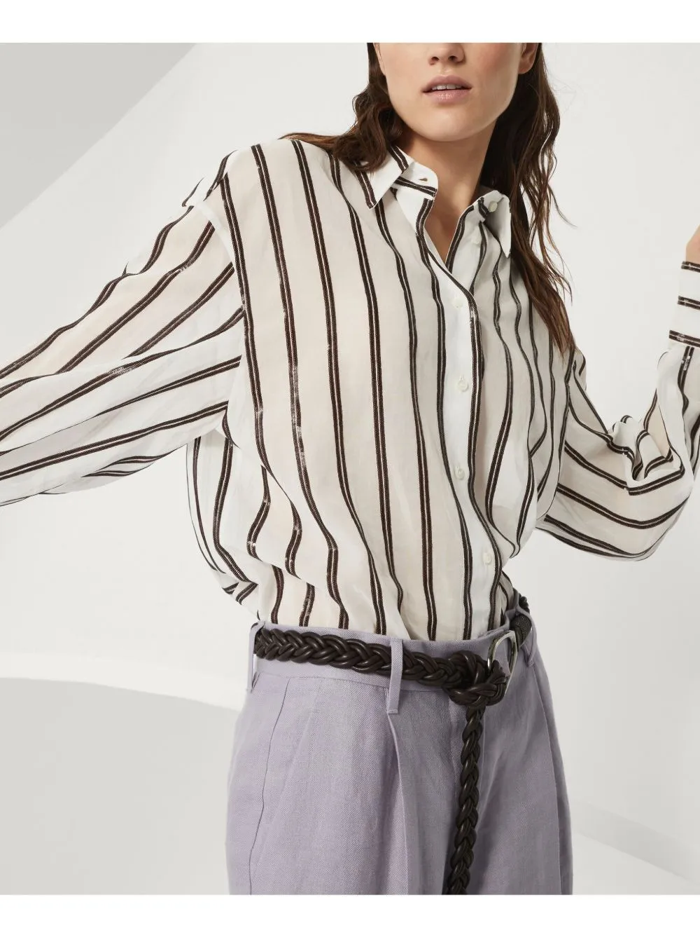 Striped cotton shirt