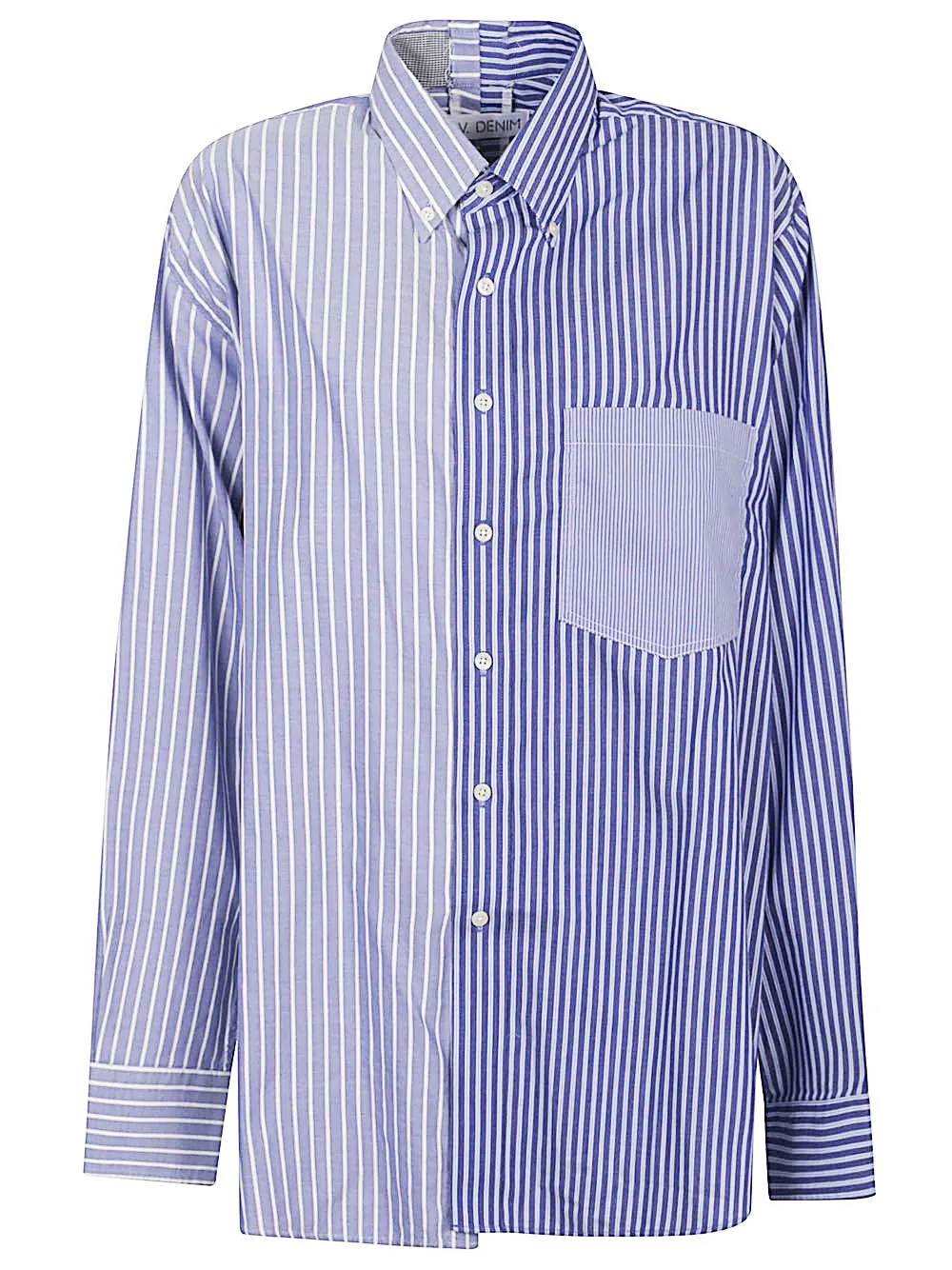 Striped denim shirt