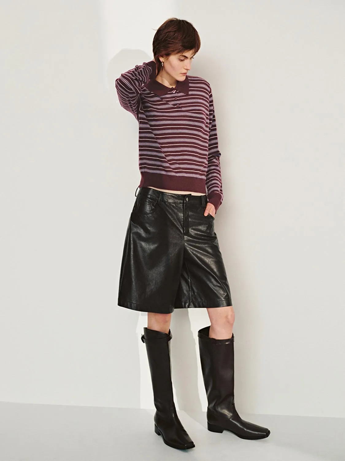 Striped Knitted T-Shirts