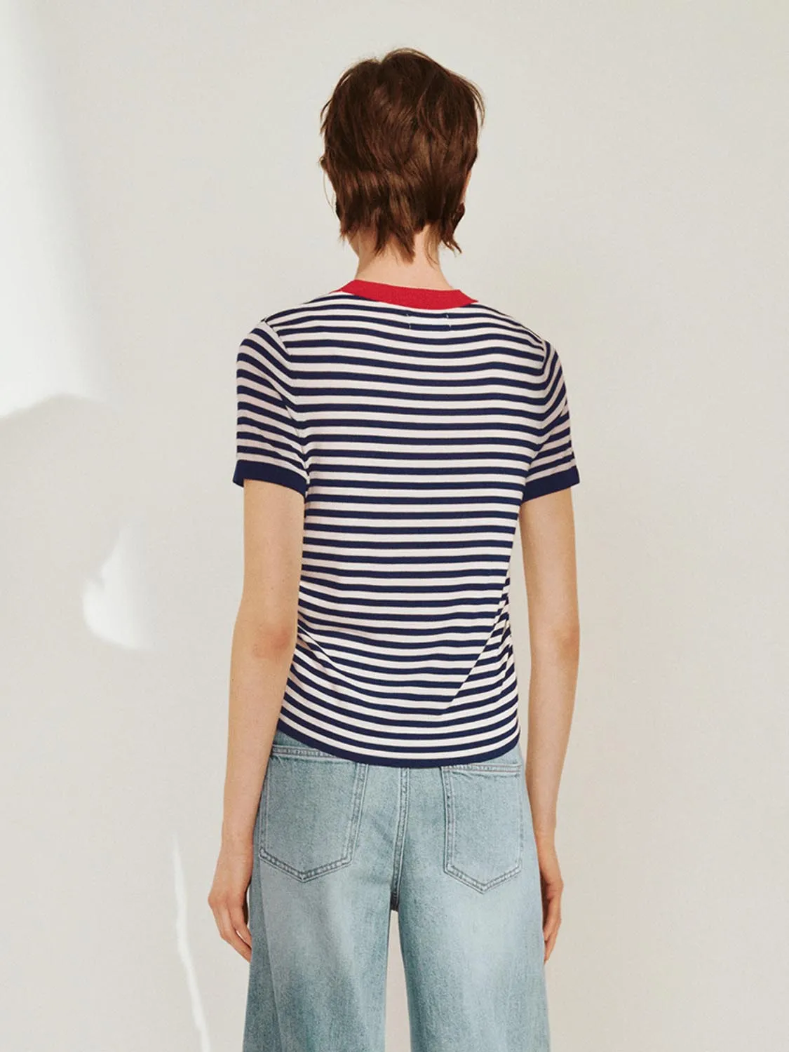 Striped Knitted T-Shirts
