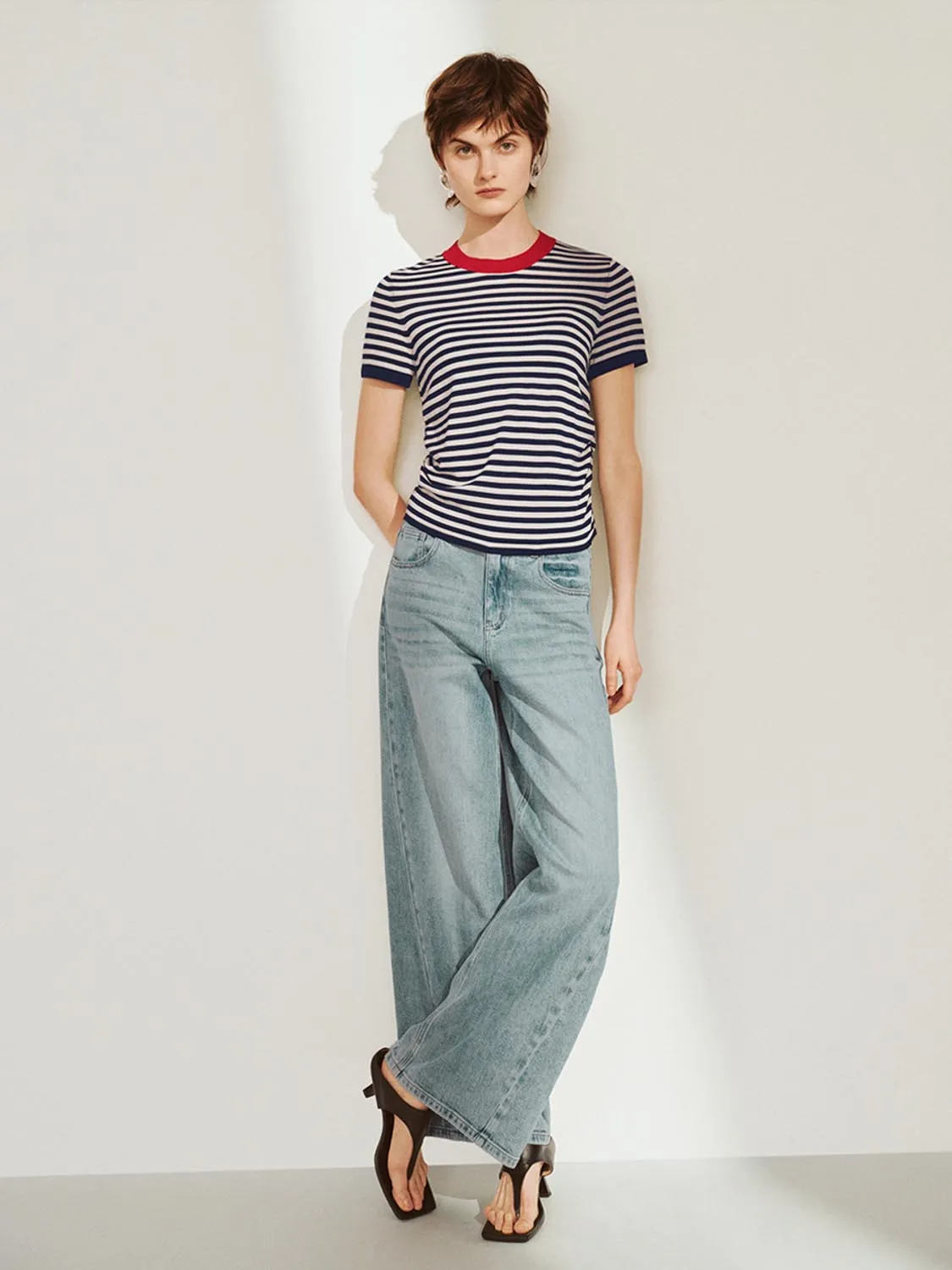 Striped Knitted T-Shirts