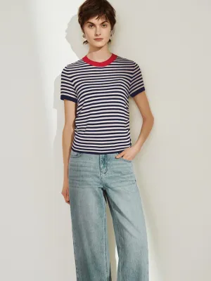 Striped Knitted T-Shirts
