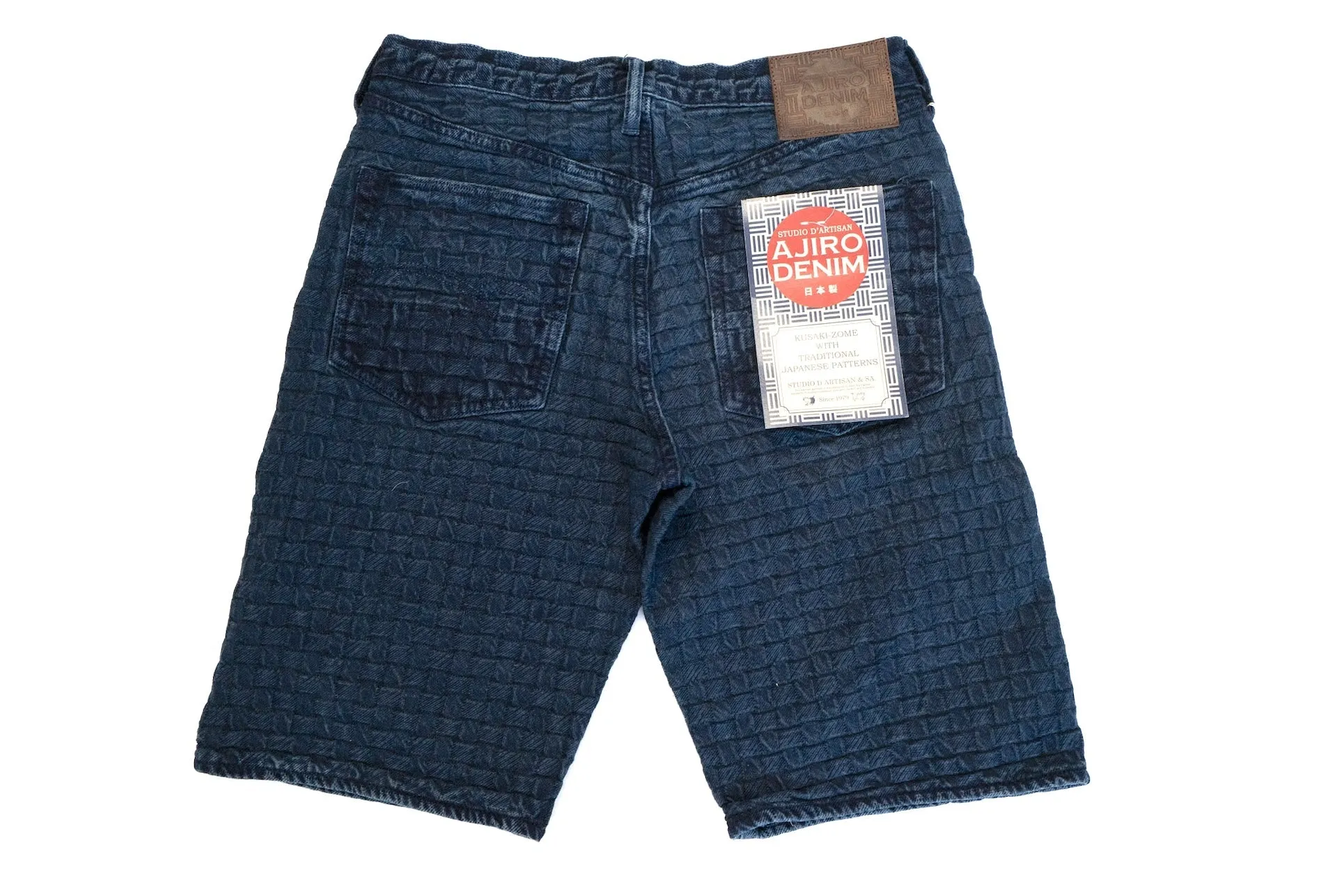 Studio D'Artisan 13oz Natural Indigo Dyed "Ajiro Denim" Shorts