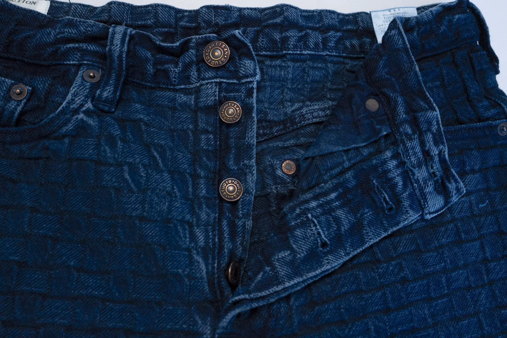Studio D'Artisan 13oz Natural Indigo Dyed "Ajiro Denim" Shorts