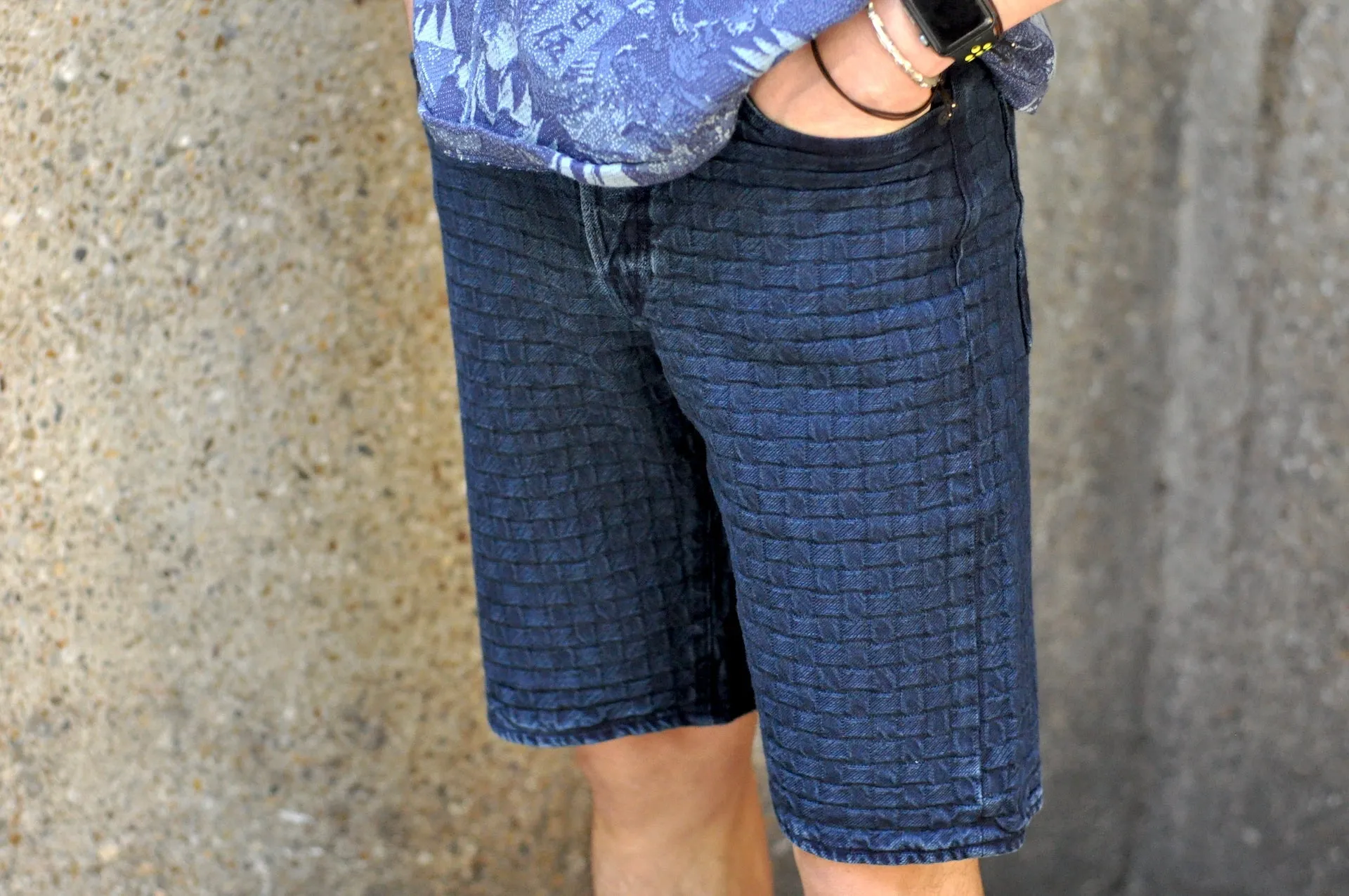 Studio D'Artisan 13oz Natural Indigo Dyed "Ajiro Denim" Shorts