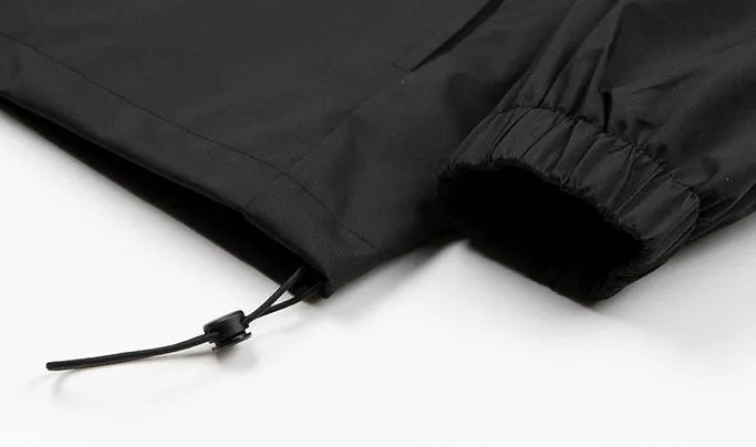 Stylish Hooded Raincoat with Elastic Hem for Men