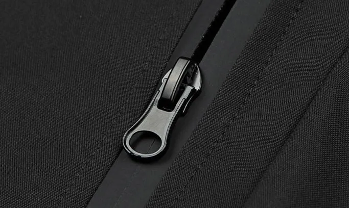 Stylish Hooded Raincoat with Elastic Hem for Men
