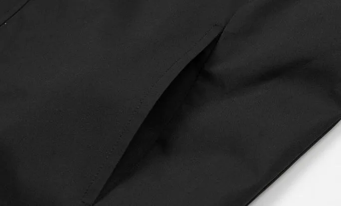 Stylish Hooded Raincoat with Elastic Hem for Men