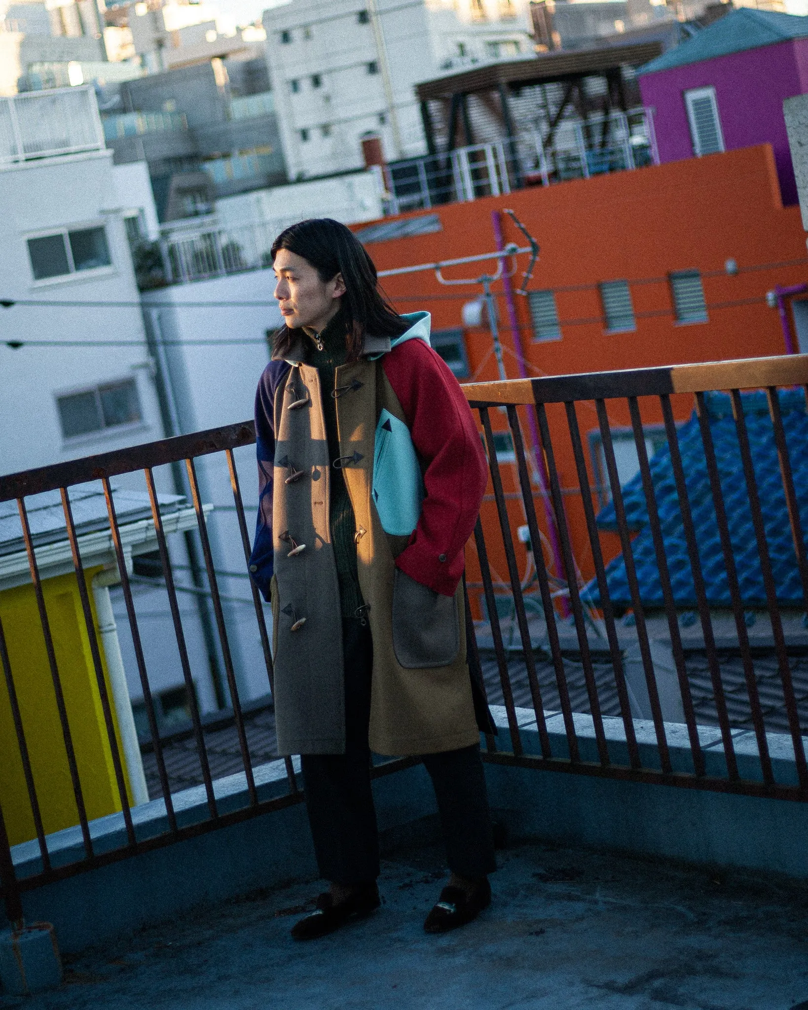 SUN/KAKKE "GRANGE -Joshua Ellis Duffle Coat-"(CRAZY-1)