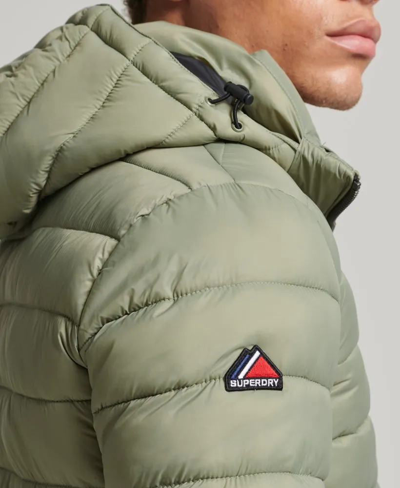 Superdry FujiI Classic Hooded Puffer Jacket Light Khaki