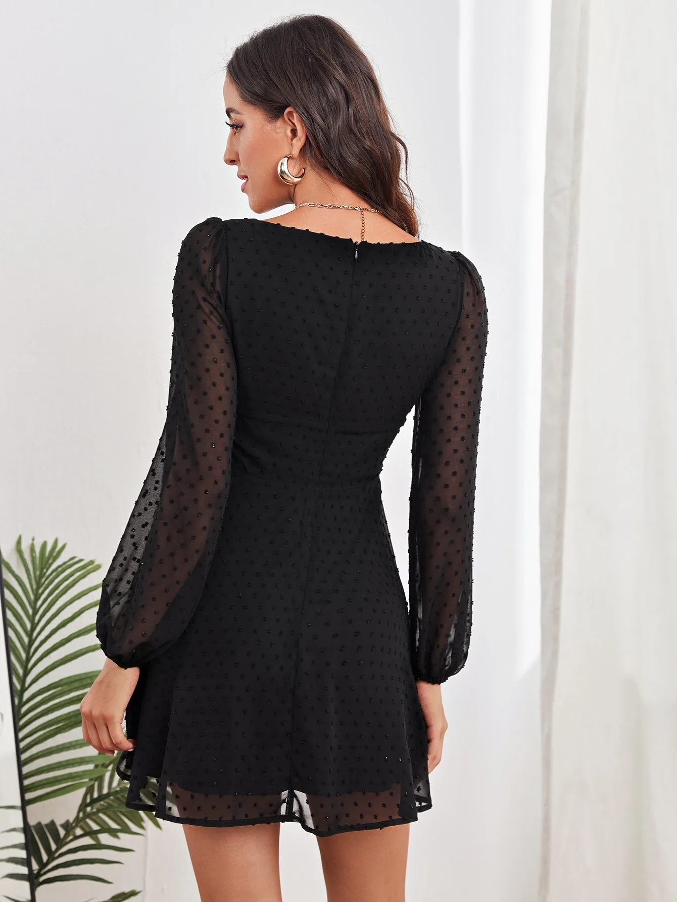 Swiss dot Polka dot Dress( clearance sale