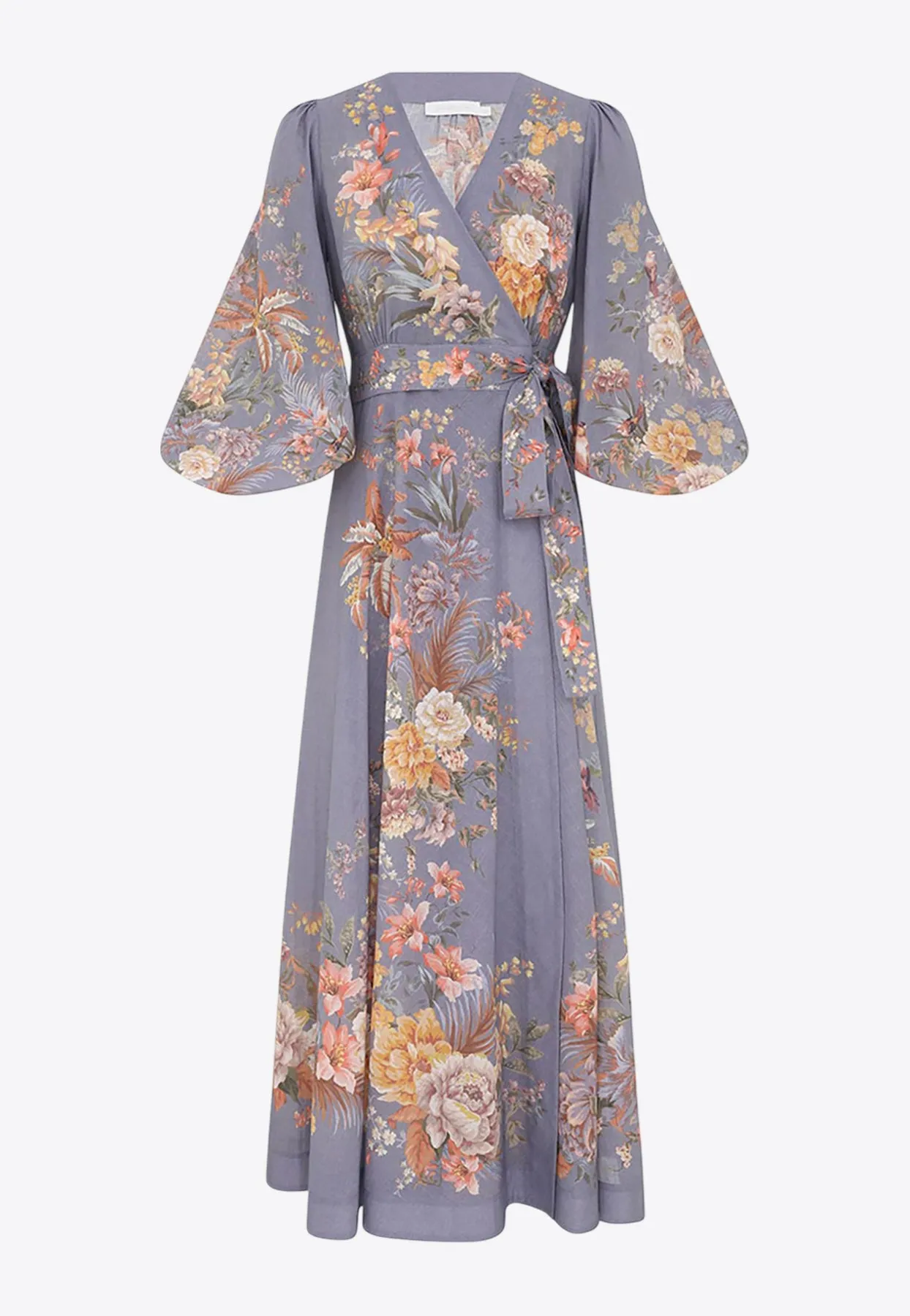 Tallow Floral Midi Wrap Dress
