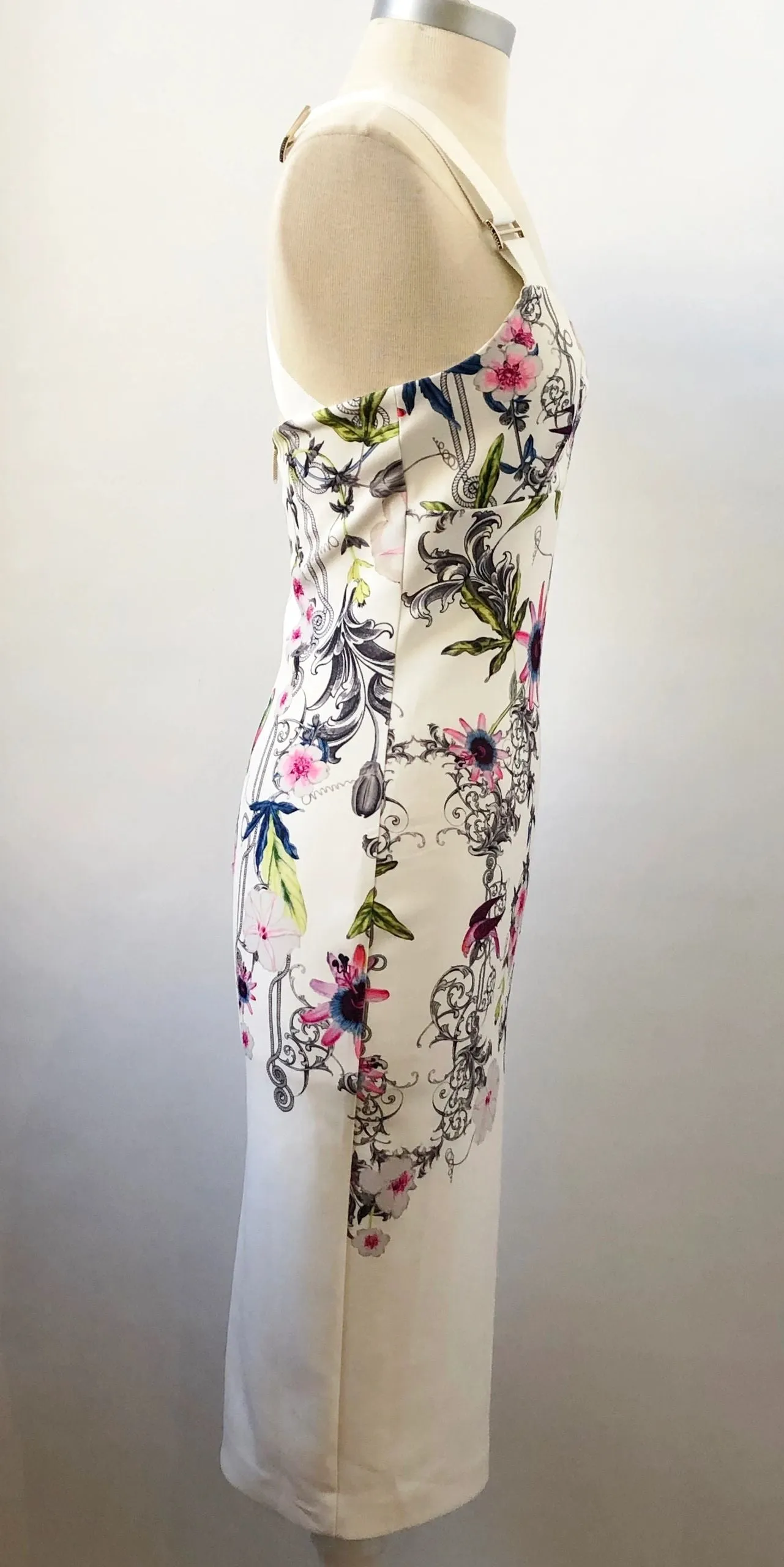 Ted Baker Floral Strap Dress Size 1 (2 Us)
