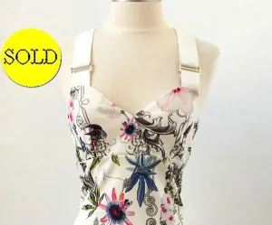 Ted Baker Floral Strap Dress Size 1 (2 Us)