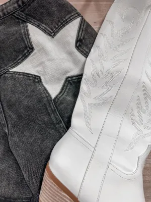 The Amiri Rodeo Star Denim Shorts