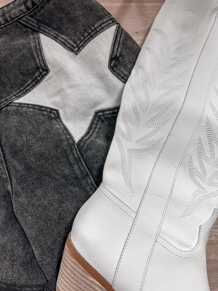 The Amiri Rodeo Star Denim Shorts