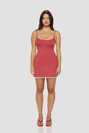 The bailey dress in red