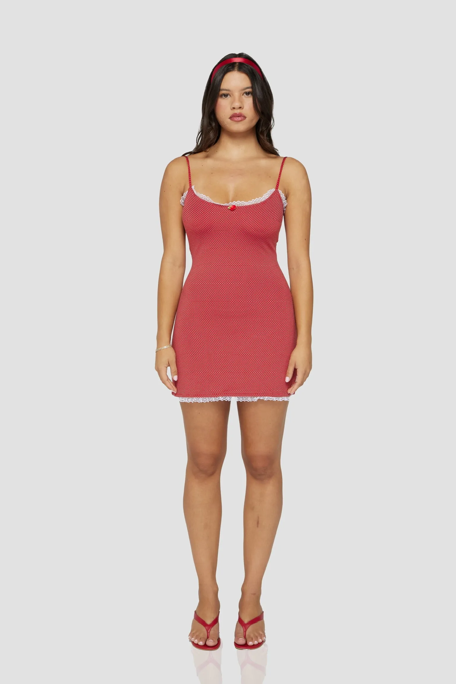 The bailey dress in red