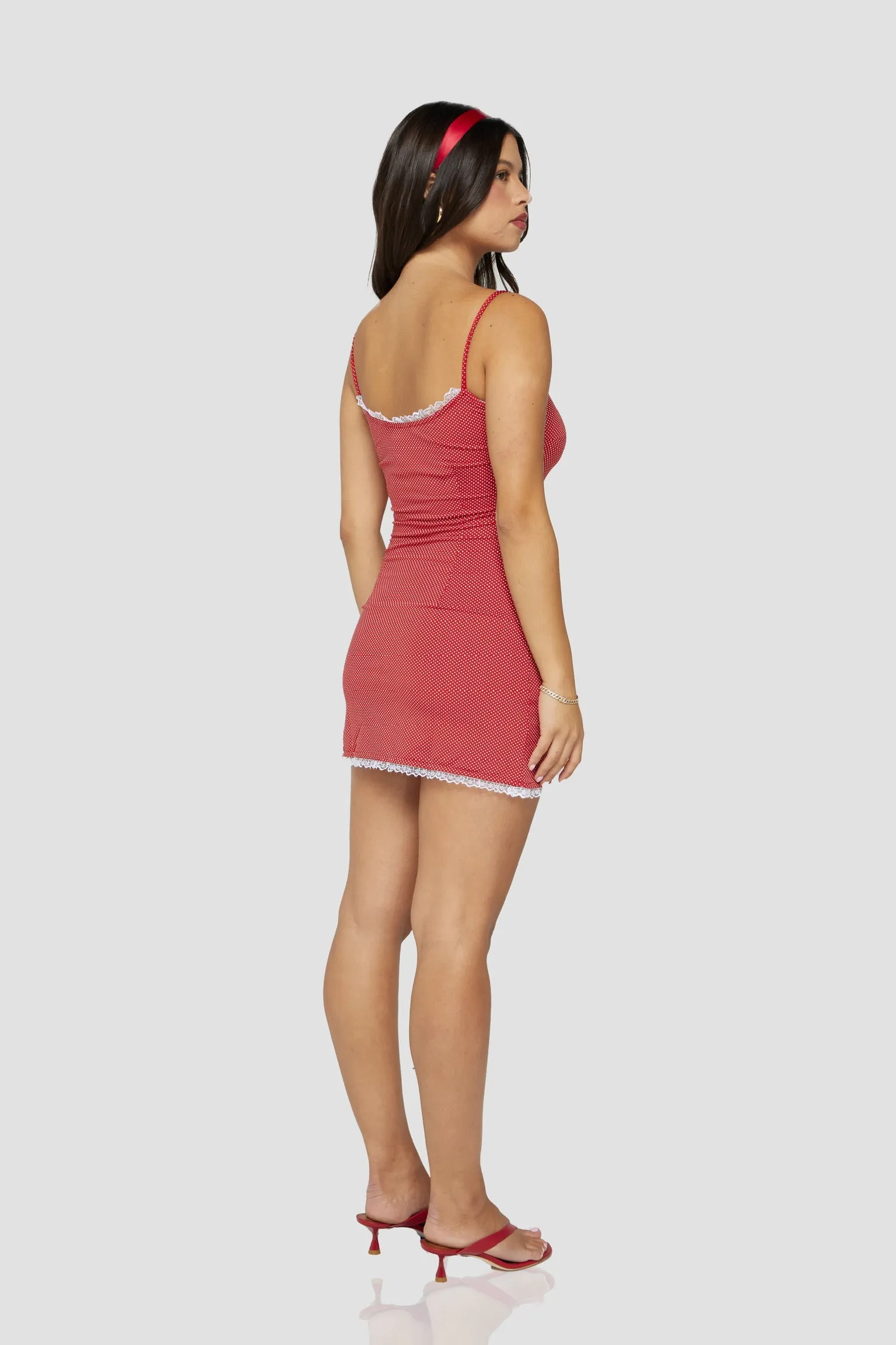 The bailey dress in red
