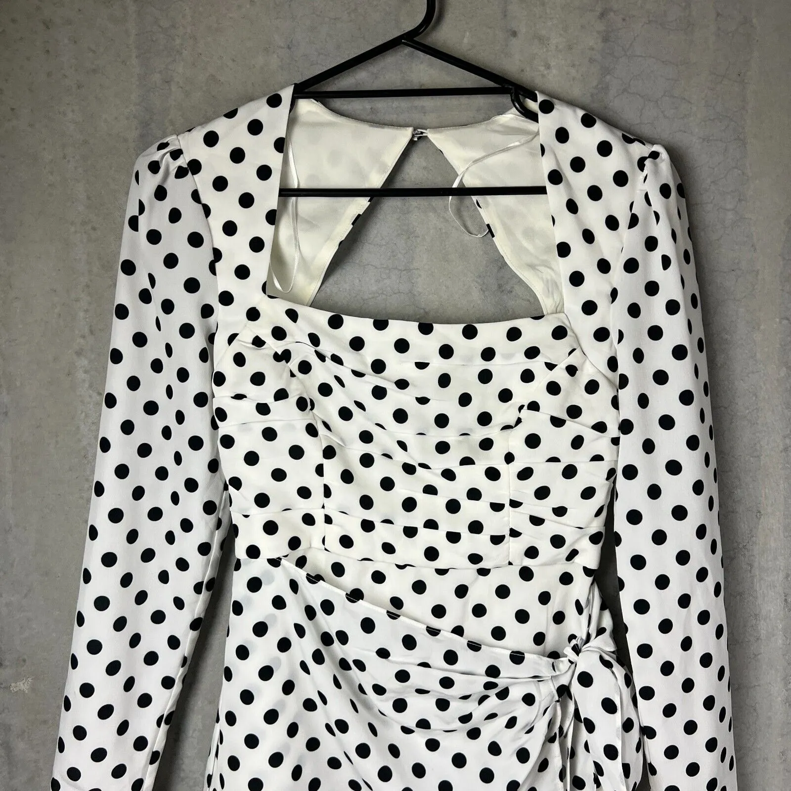 The East Order White Spotted Amy Mini Dress Size Small (New)