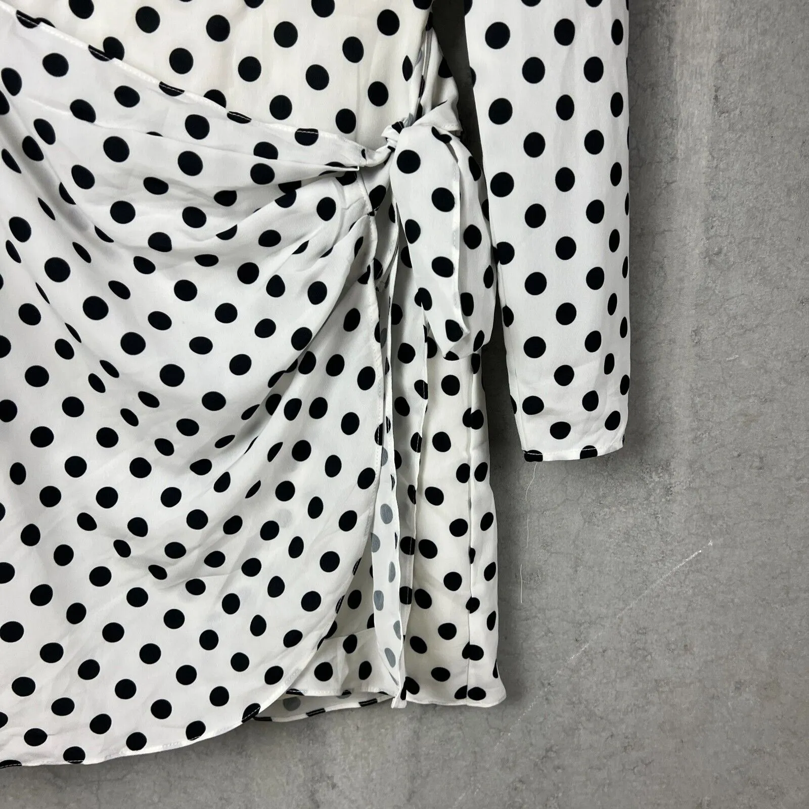 The East Order White Spotted Amy Mini Dress Size Small (New)