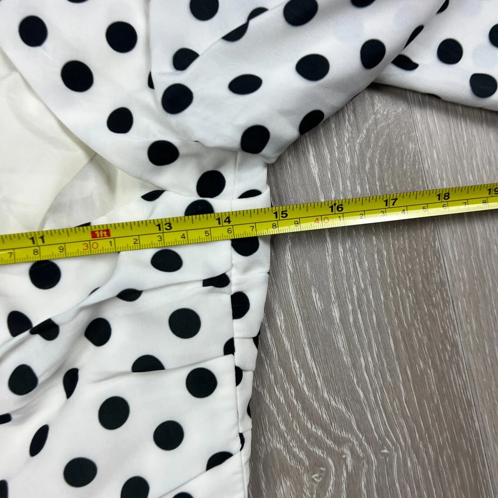 The East Order White Spotted Amy Mini Dress Size Small (New)